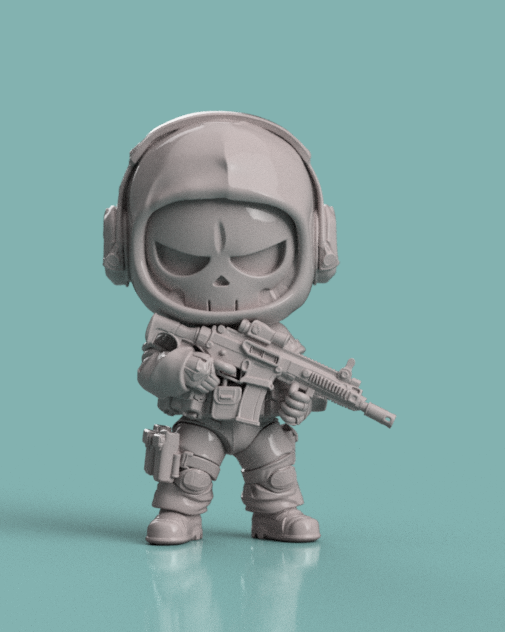 Chibi Soldier Figurine