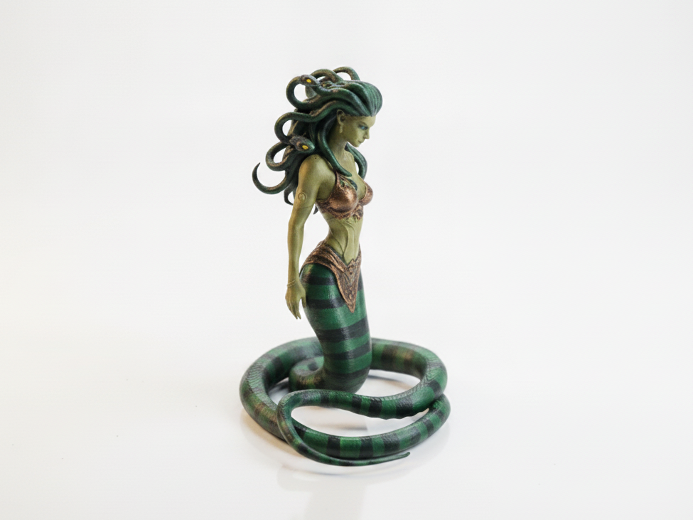 Snake Girl Mythical Figure 3D Printable