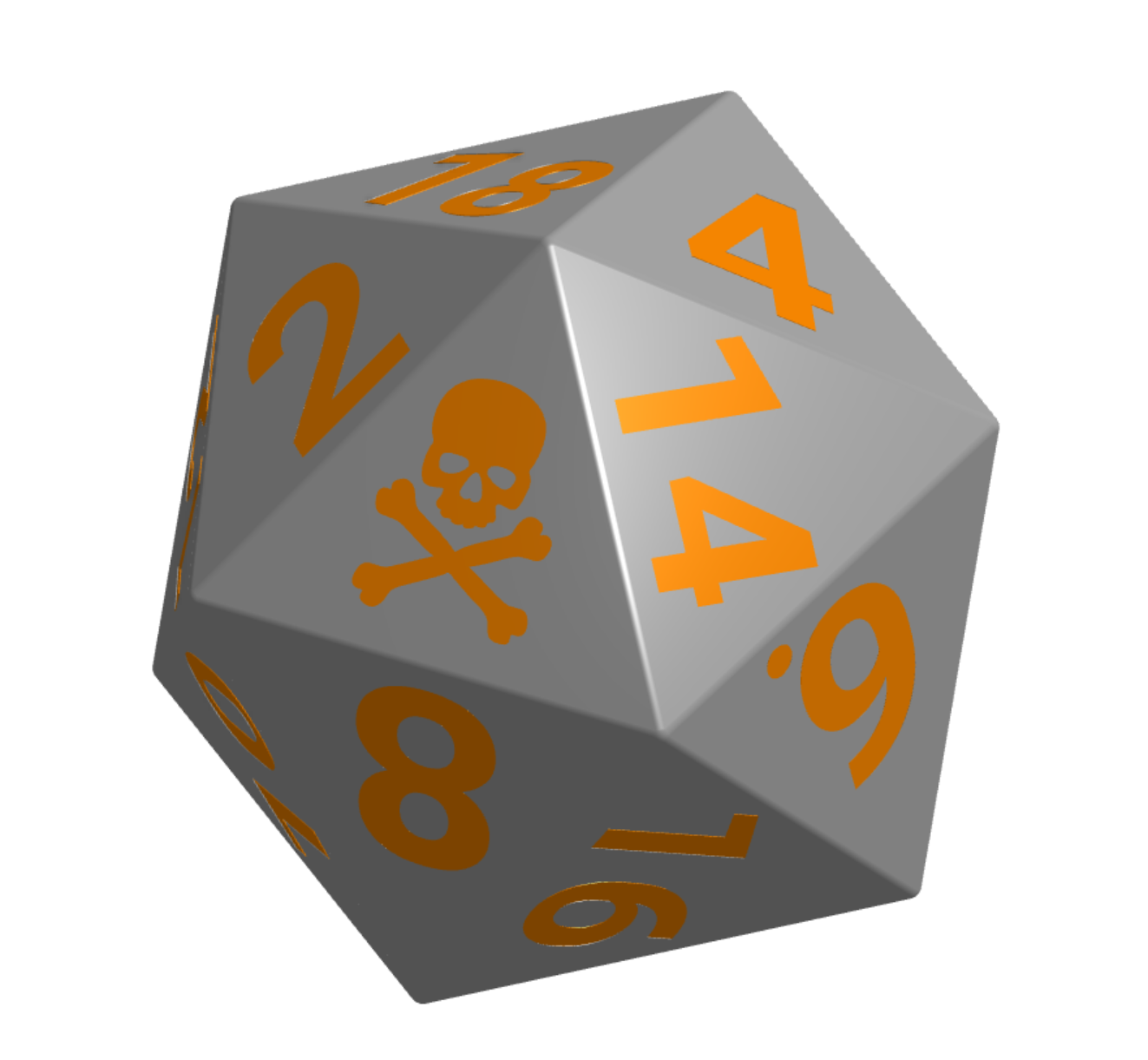 Skull-Loaded D20– Hollow Biased Cursed Dice
