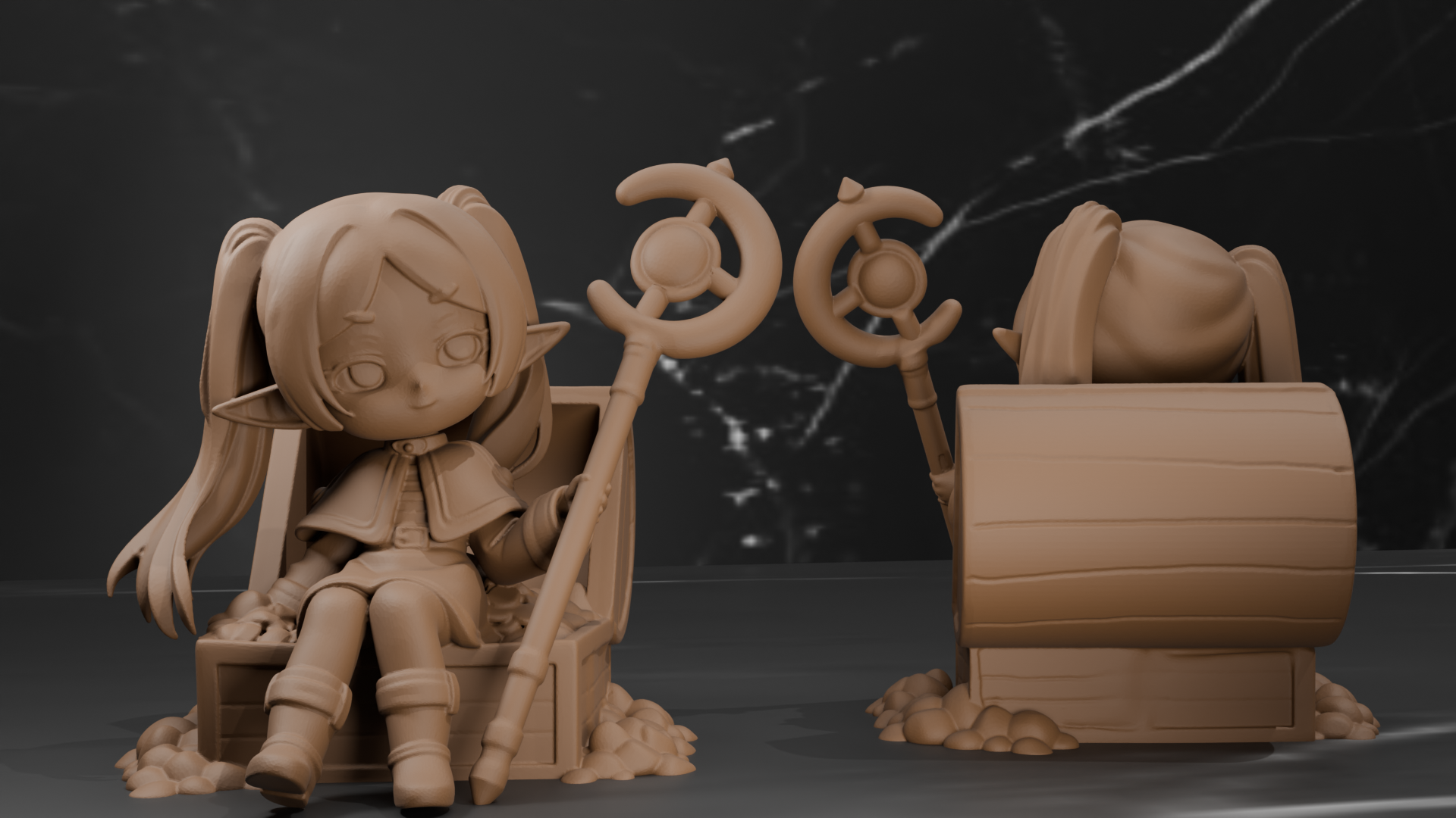 Frieren The Slayer - Chibi Style