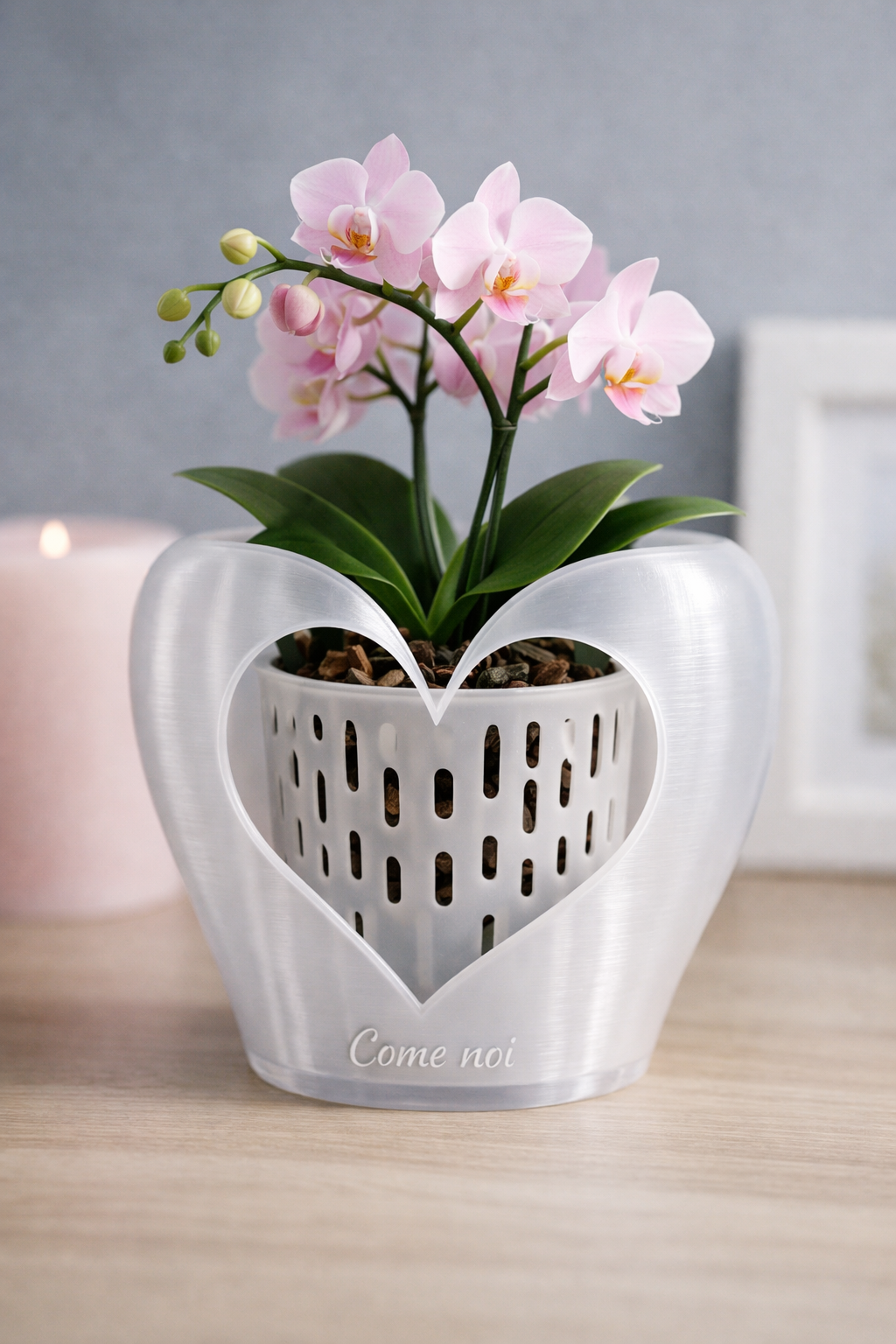 Vaso porta ochidee per San Valentino