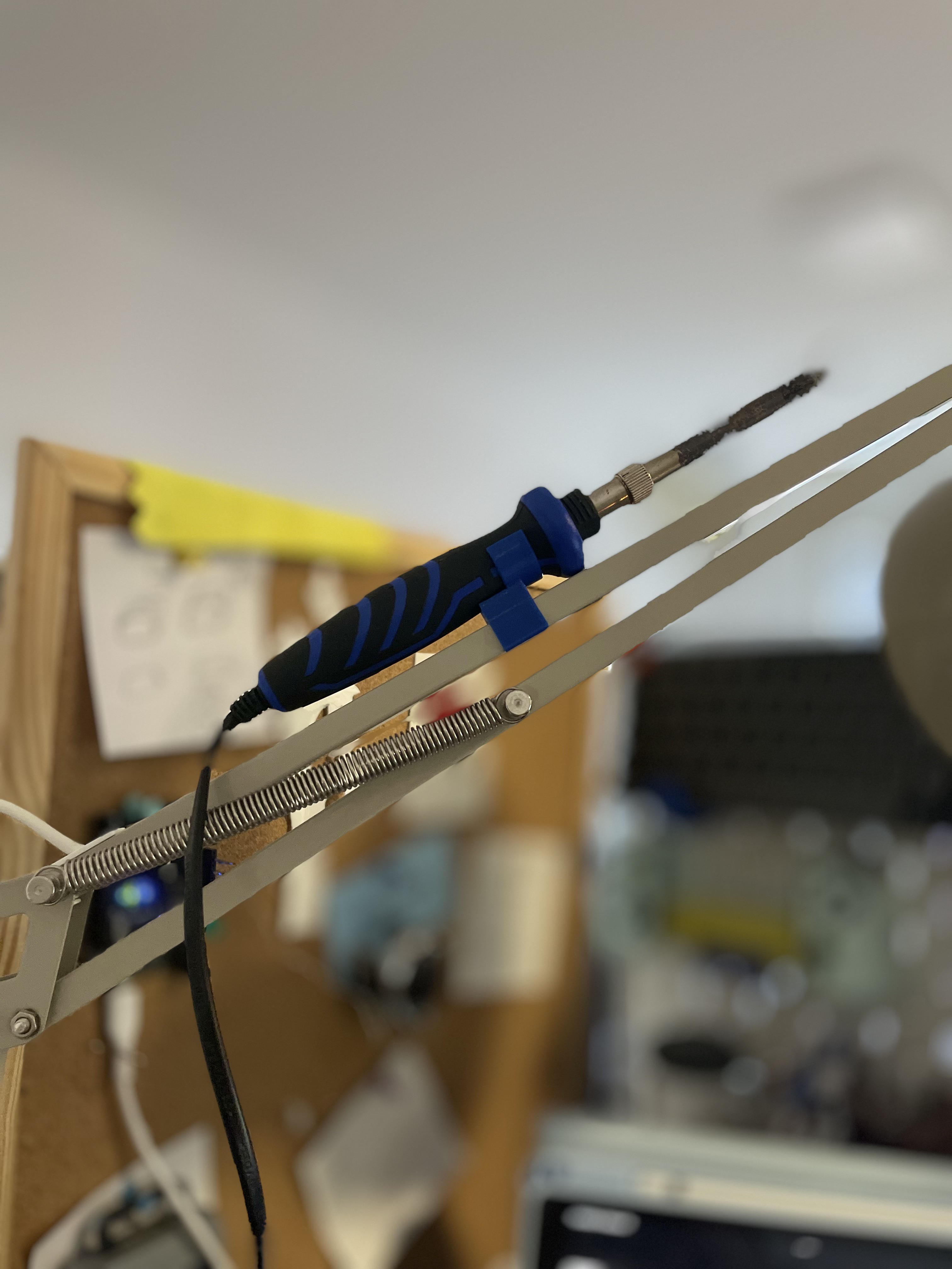 Soldering Iron Holder for Ikea's TERTIAL lamp
