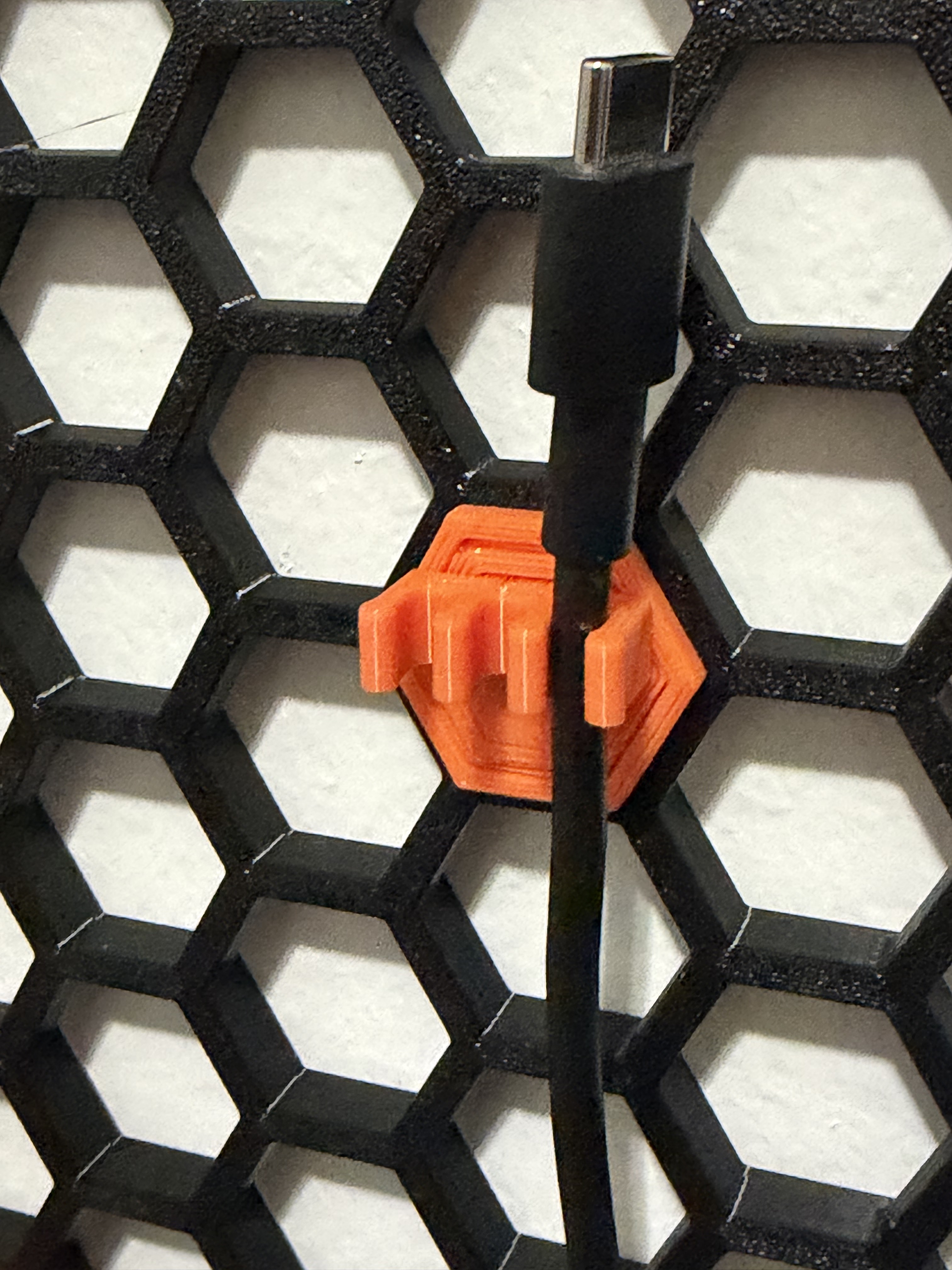 Cable Organizer for Honeycomb Storage Wall 3D model