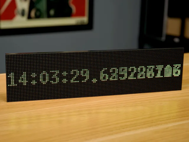 PTP Wall Clock Bracket (Waveshare RGB Matrix connector)