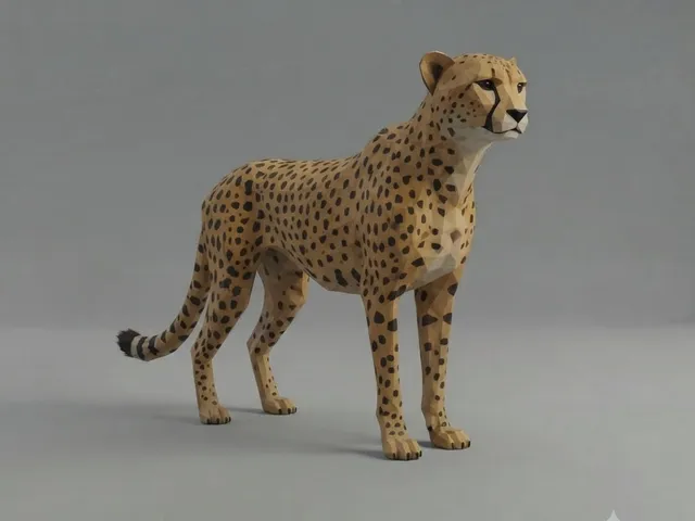 Low Poly Cheetah