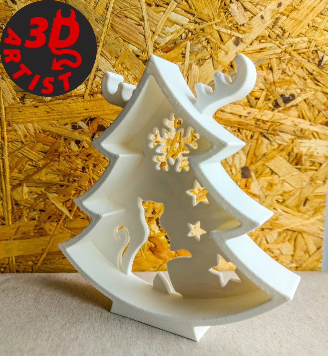 Miniatura 2 do modelo 3D Cat Mars Christmas Tree