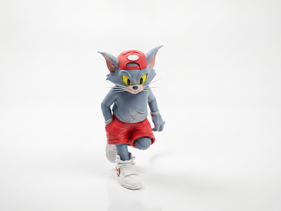 Cat Chilling Figurine Animal 3D Printable