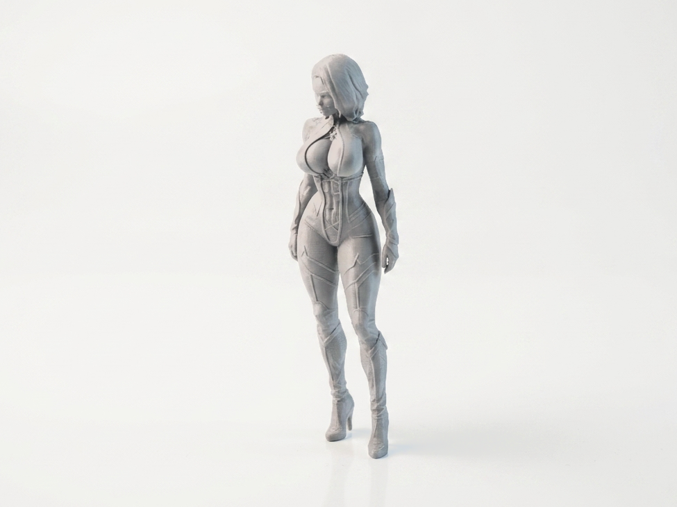 Assassin Female Warrior Fantasy Figurine 3D Printable