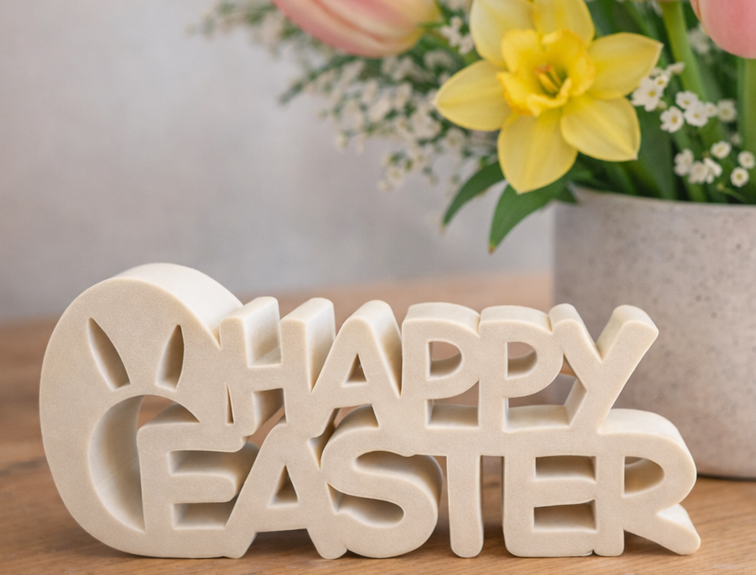 Modern Happy Easter Sign Table Decoration