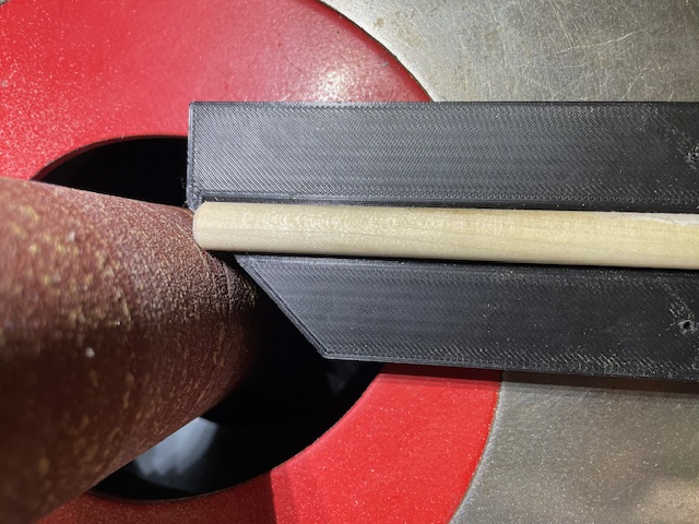 Dowel Chamfer Sanding Jig