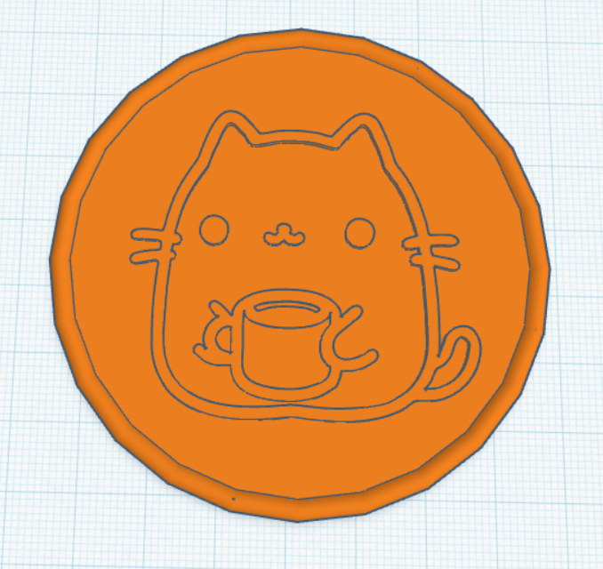 Cute cat coaster