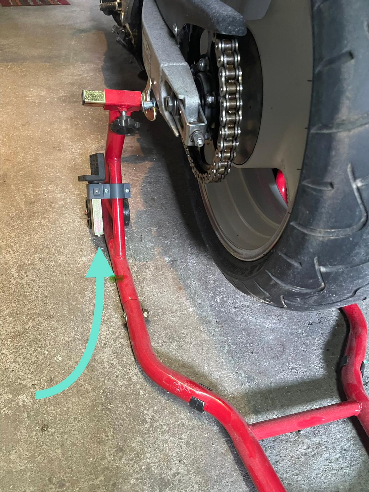 Béquille d'atelier moto