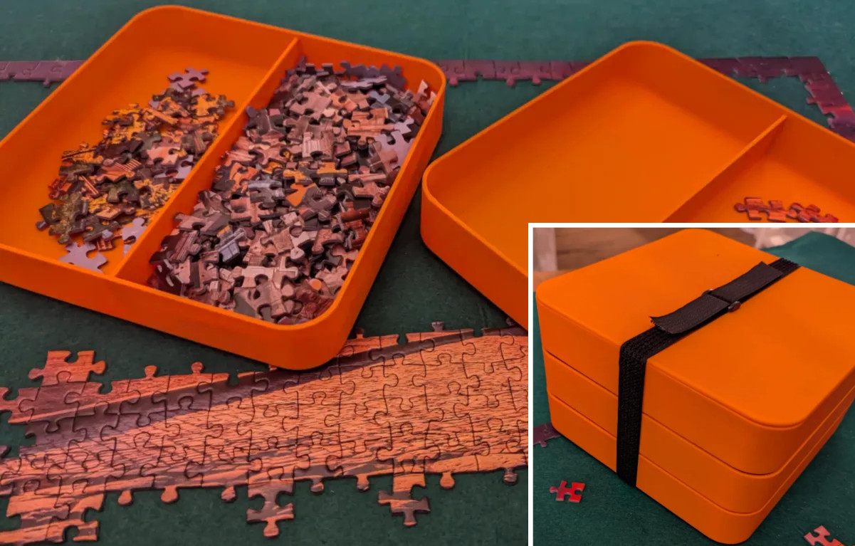 Tray for jigsaw pieces (or any small pieces)