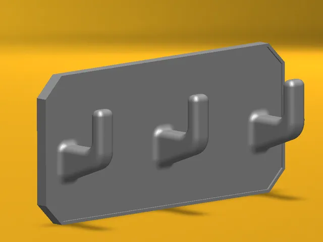 3 Hook wall rack (wall tape hanger)
