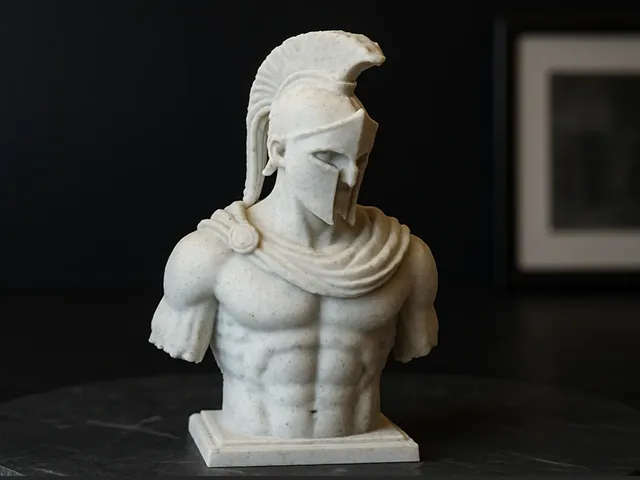 Büstenskulptur eines Spartaner