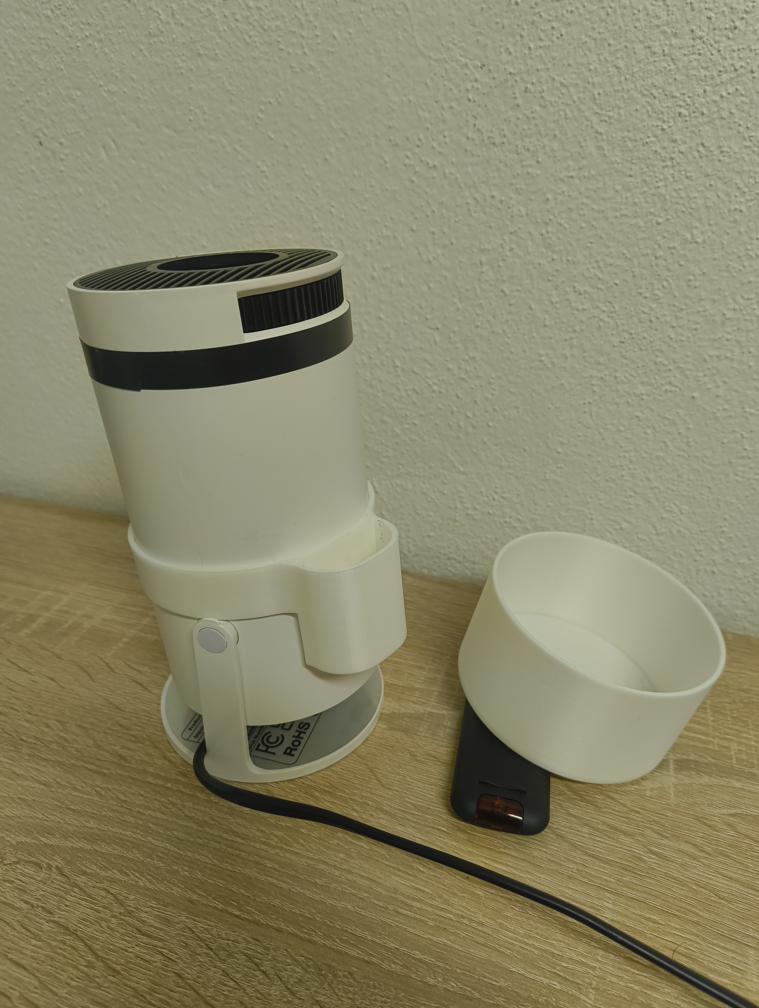 HY300 Pro Projector Upgrade – Remote Holder & Projector Cap (Temu) — miniatura 5