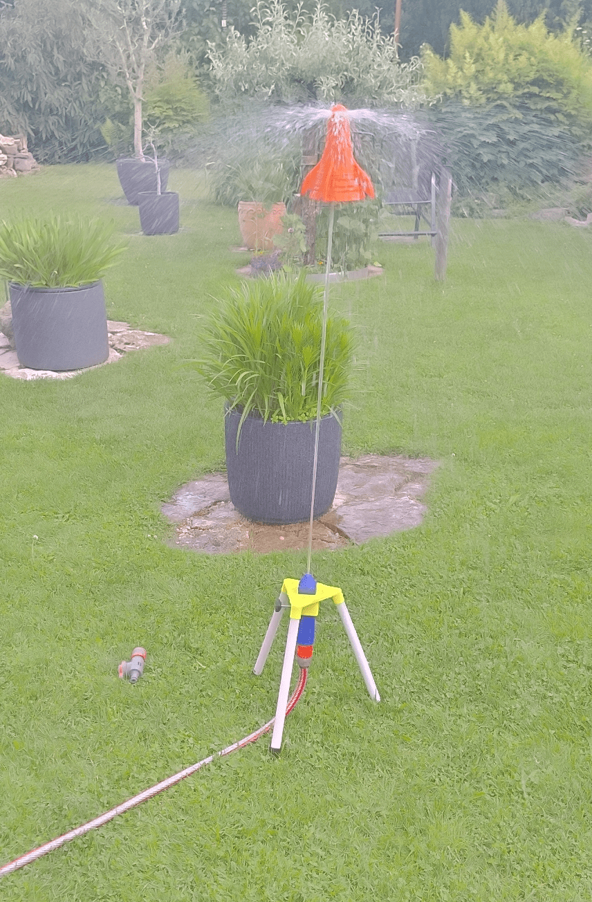 Launchpad for "Rocket sprinkler"