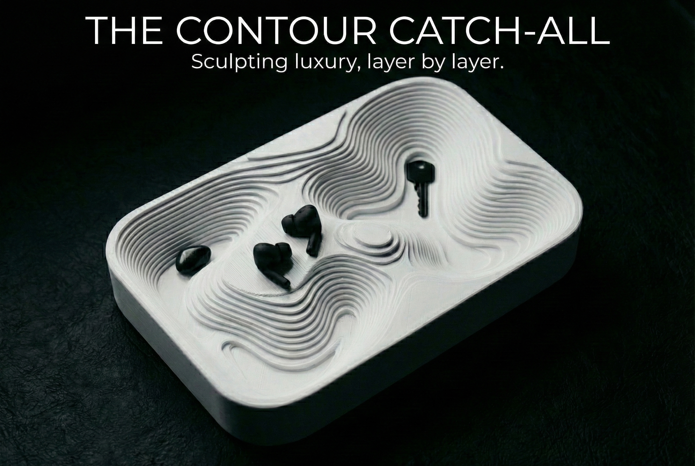 Contour Catch-All - Luxury Topo Decor