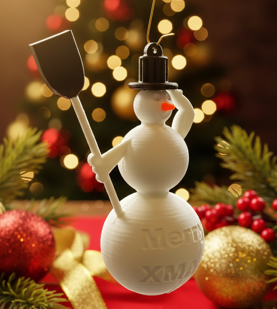 Christmas Tree Ornament SNOWMAN 90mm (Weihnachtsbaumschmuck)