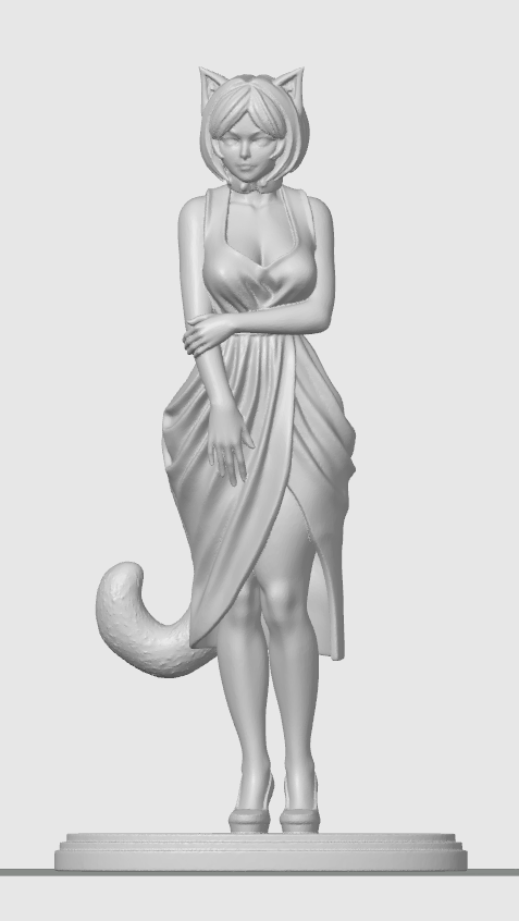 Pretty cat-girl figurine 4