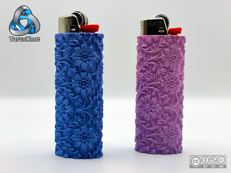 Floral Texture BIC Lighter Cover