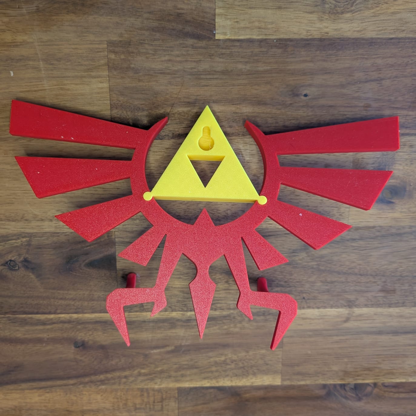 Triforce Wingcrest Master Sword Wall Hanger & Stand Alone Triforce Wingcrest - [Legend of Zelda]