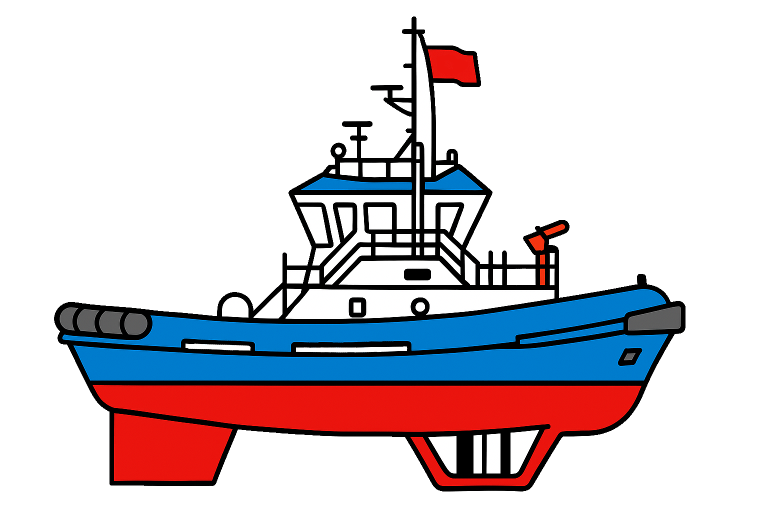 Voith Schneider Tugboat Magnet