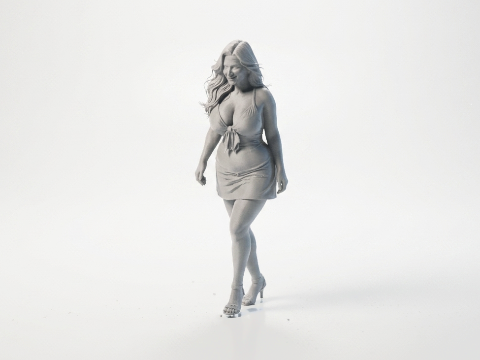 Curvy Female Figurine 3D Printable Statue
