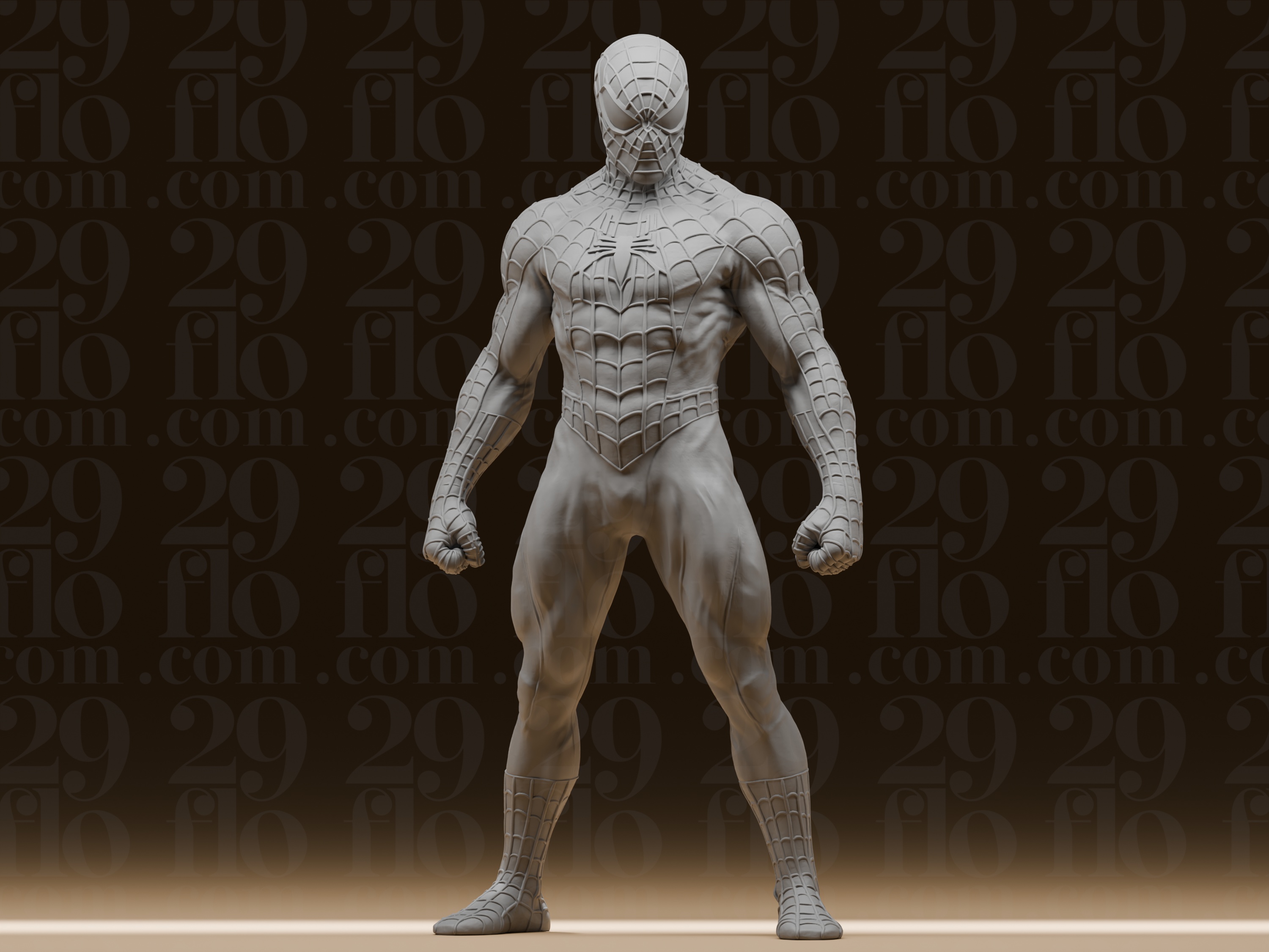 #137 Muscular Spider-man Superhero Statue