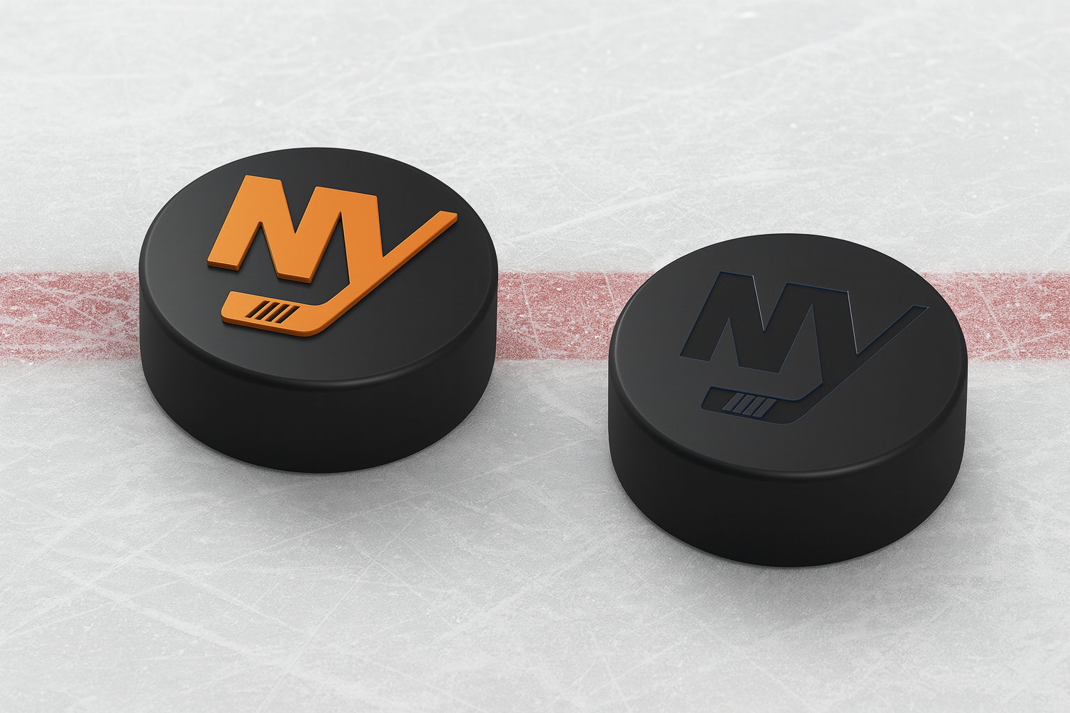 New York Islanders NHL Hockey Puck Alternate Logo