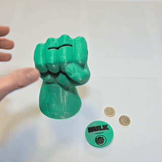 Hulk hand piggy bank