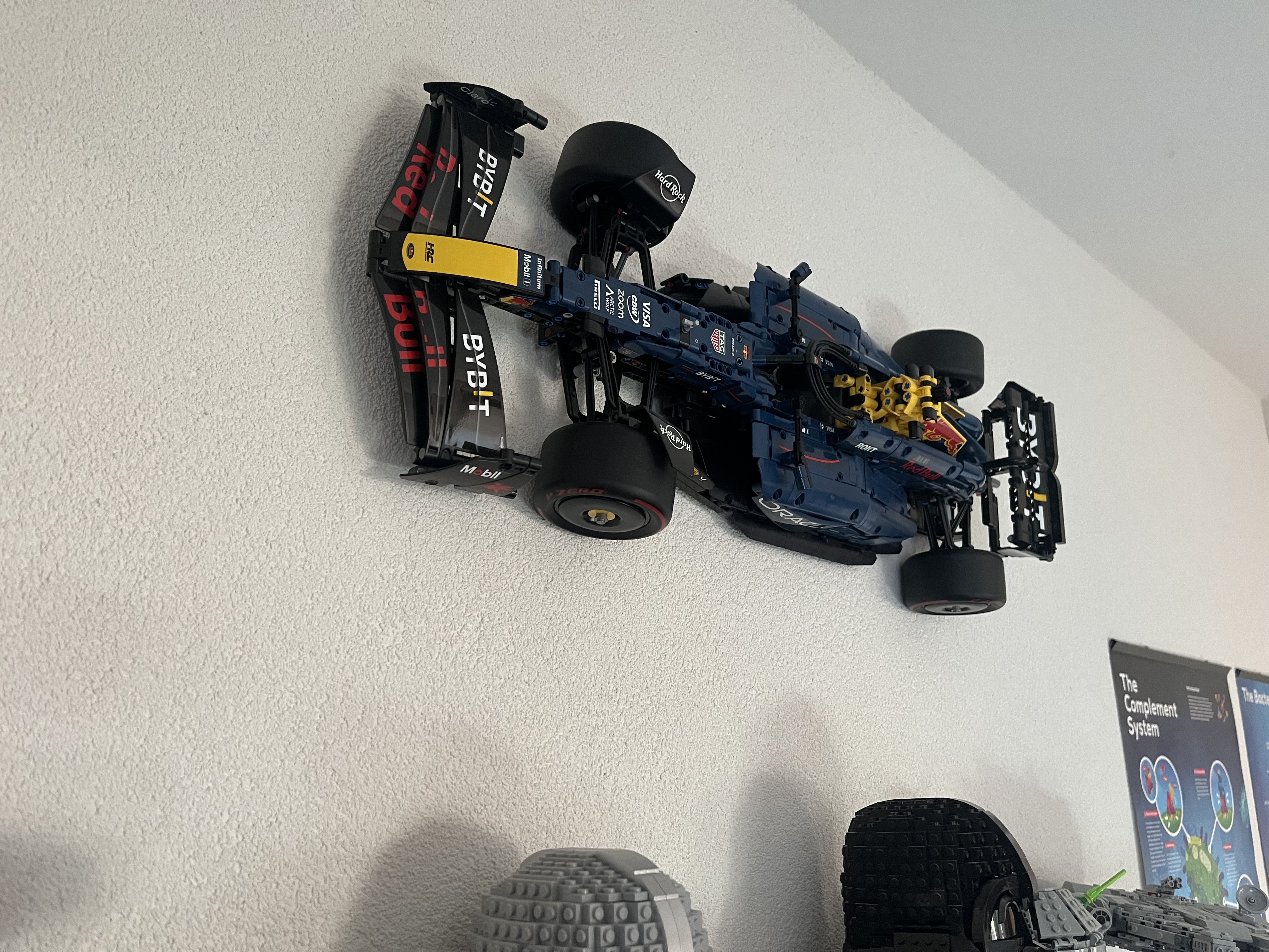 lego technic redbull F1 car wall mount