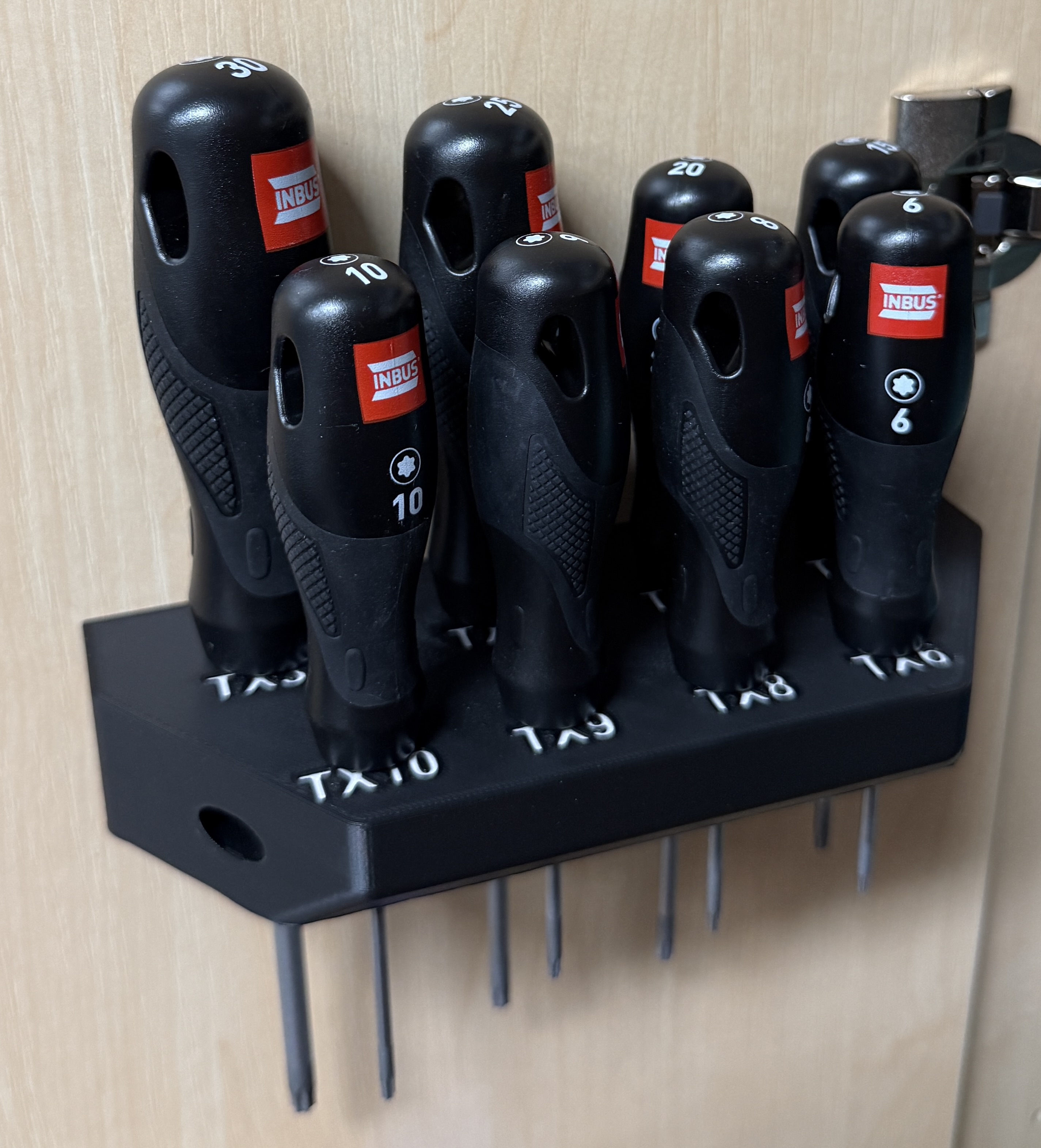 Wall mount for Torx Screwdrivers.