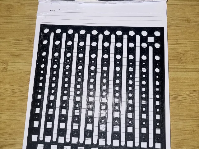Hole Tolerance test