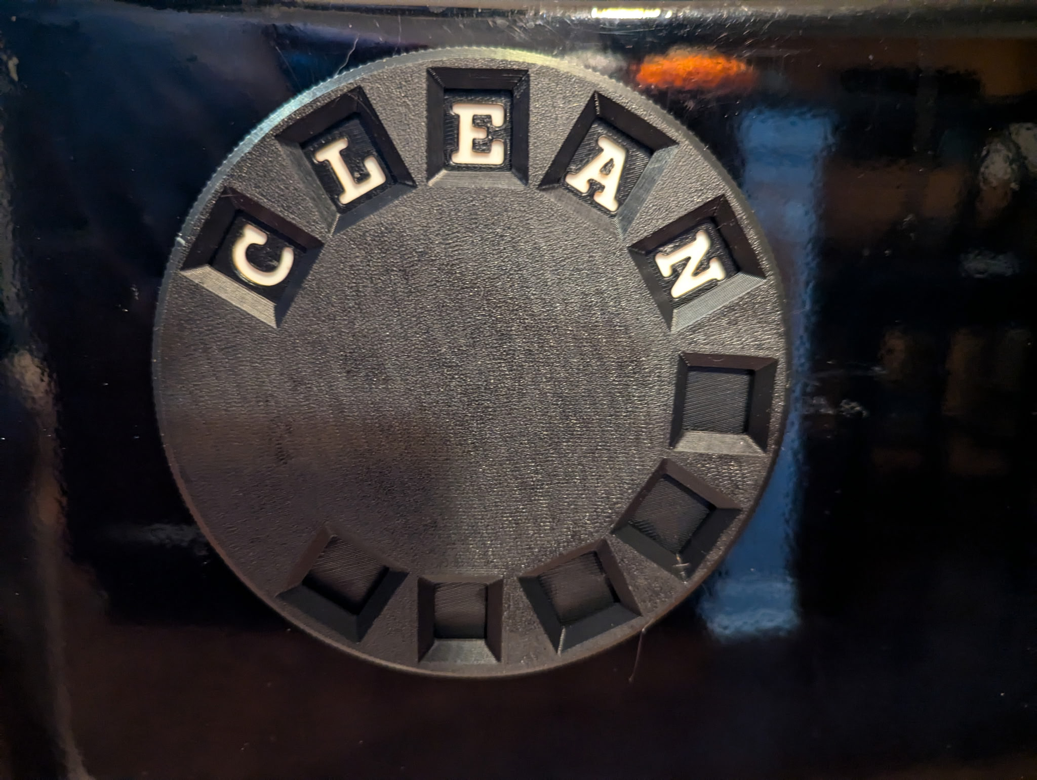 Dishwasher CLEAN/DIRTY Dial indicator