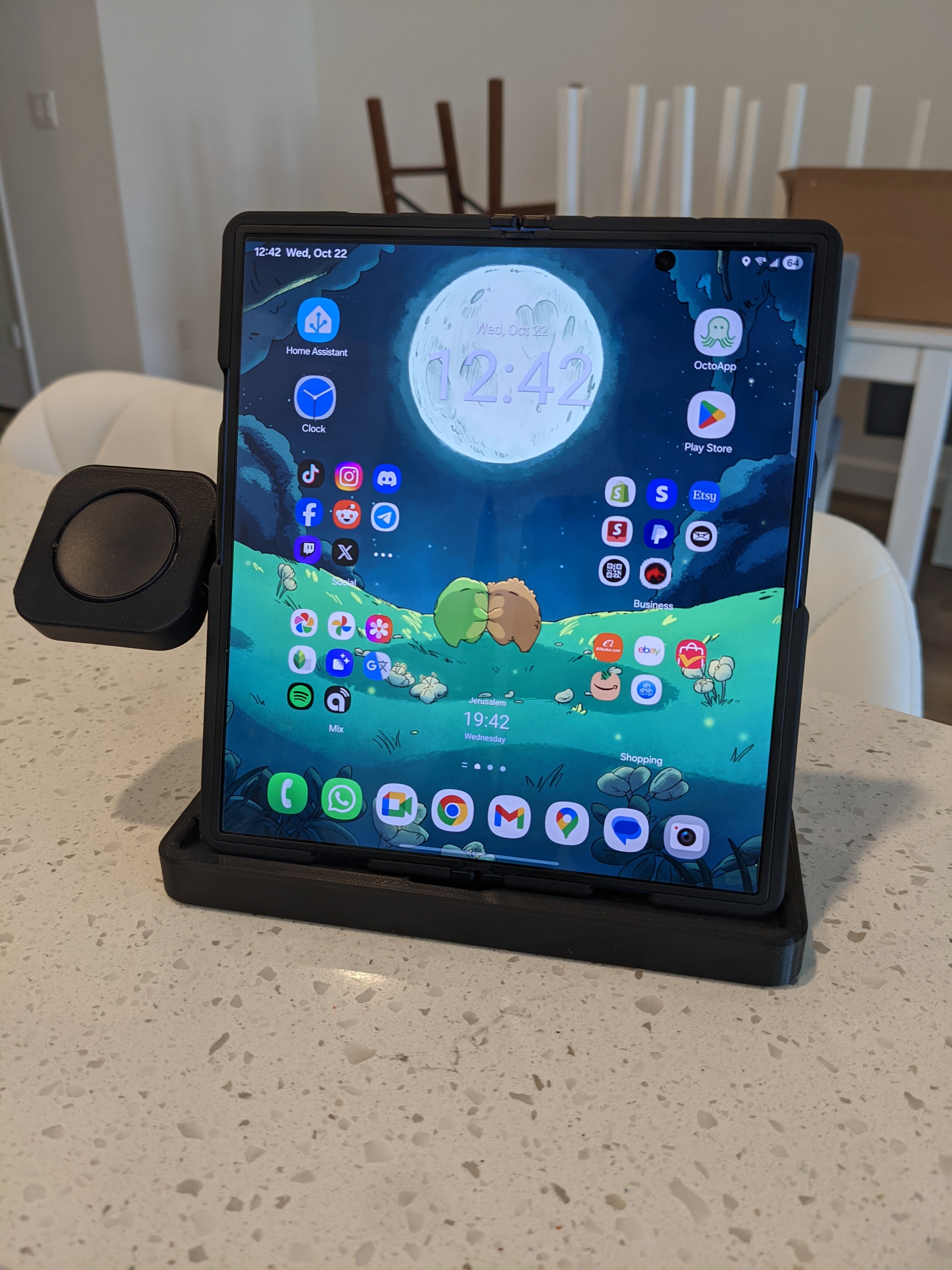Samsung Galaxy Z Fold 7/8 Ultra Qi2/Magsafe Charging Stand