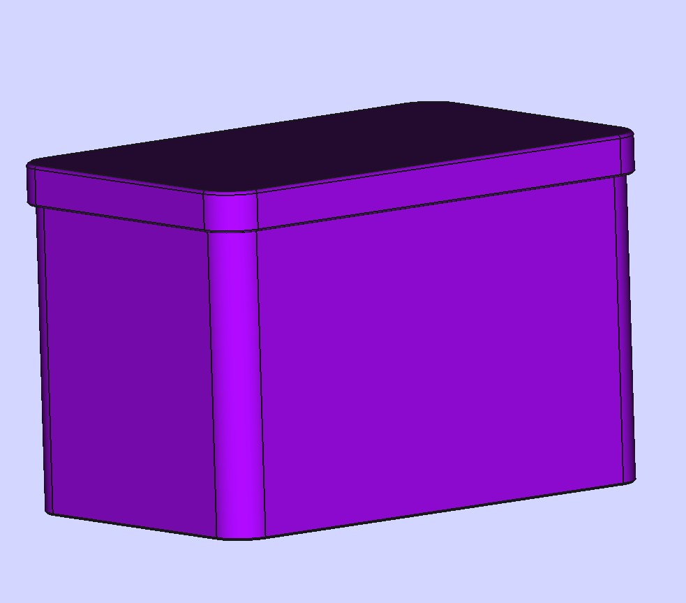 Schachtel mit Deckel, Box with lid; 150mm x 95mm, Höhen / heights 30 mm - 150 mm