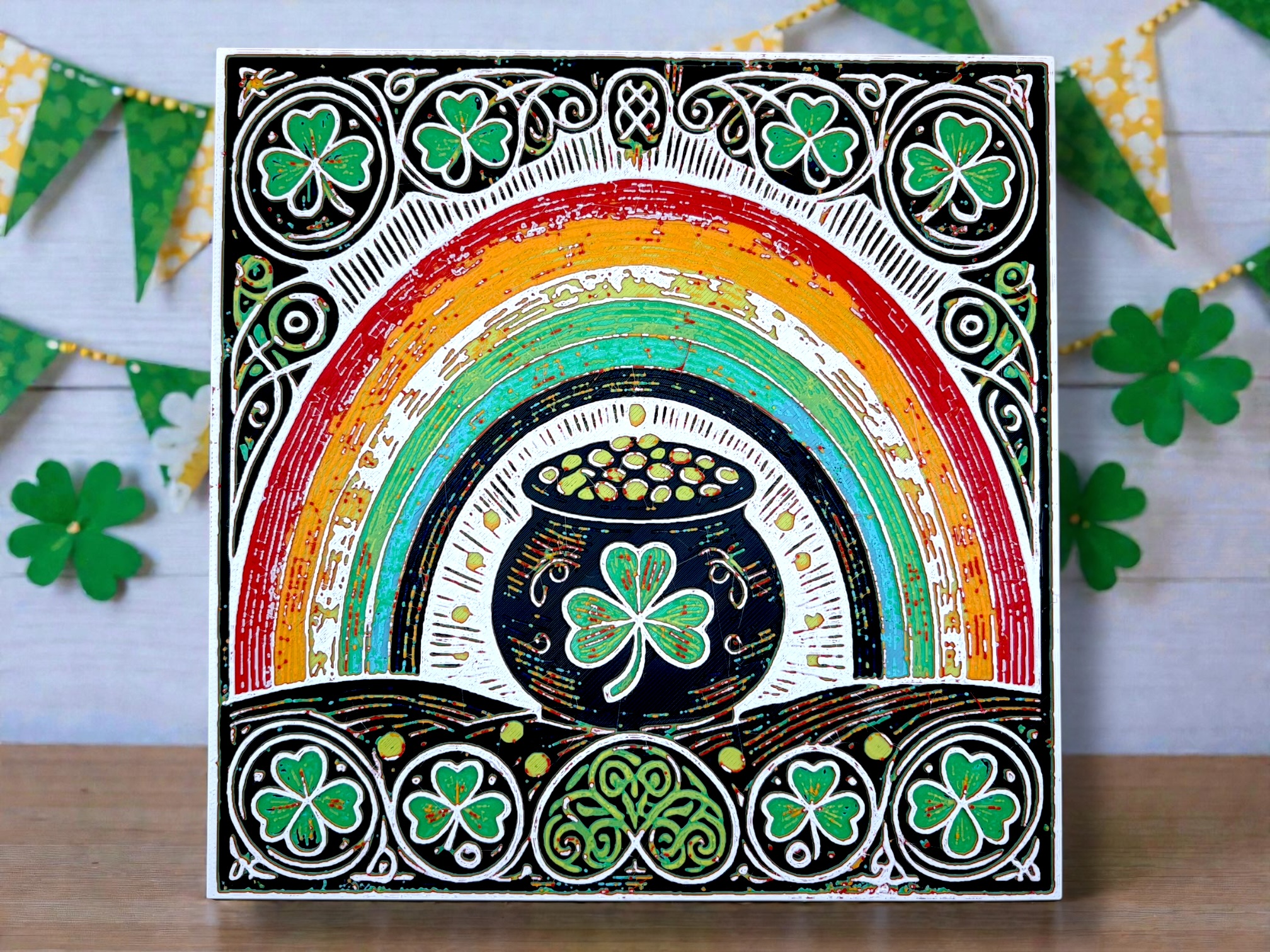 Emerald Promise - St. Patrick's Day - Pot of Gold Hueforge