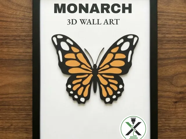 Monarch 3D wall art