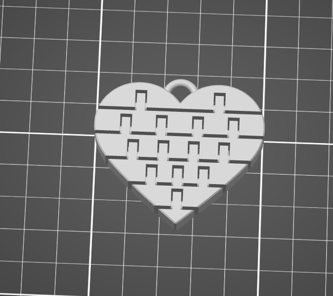 Miniatura 3 do modelo 3D Heart flexi keychain