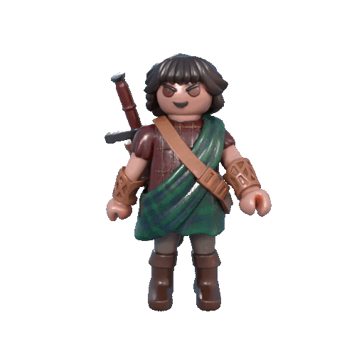 GUERRERO ESCOCES PLAYMOBIL COLECCIONABLE