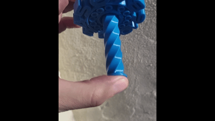 Super Dice Spiral Spinner Fidget - Print in place