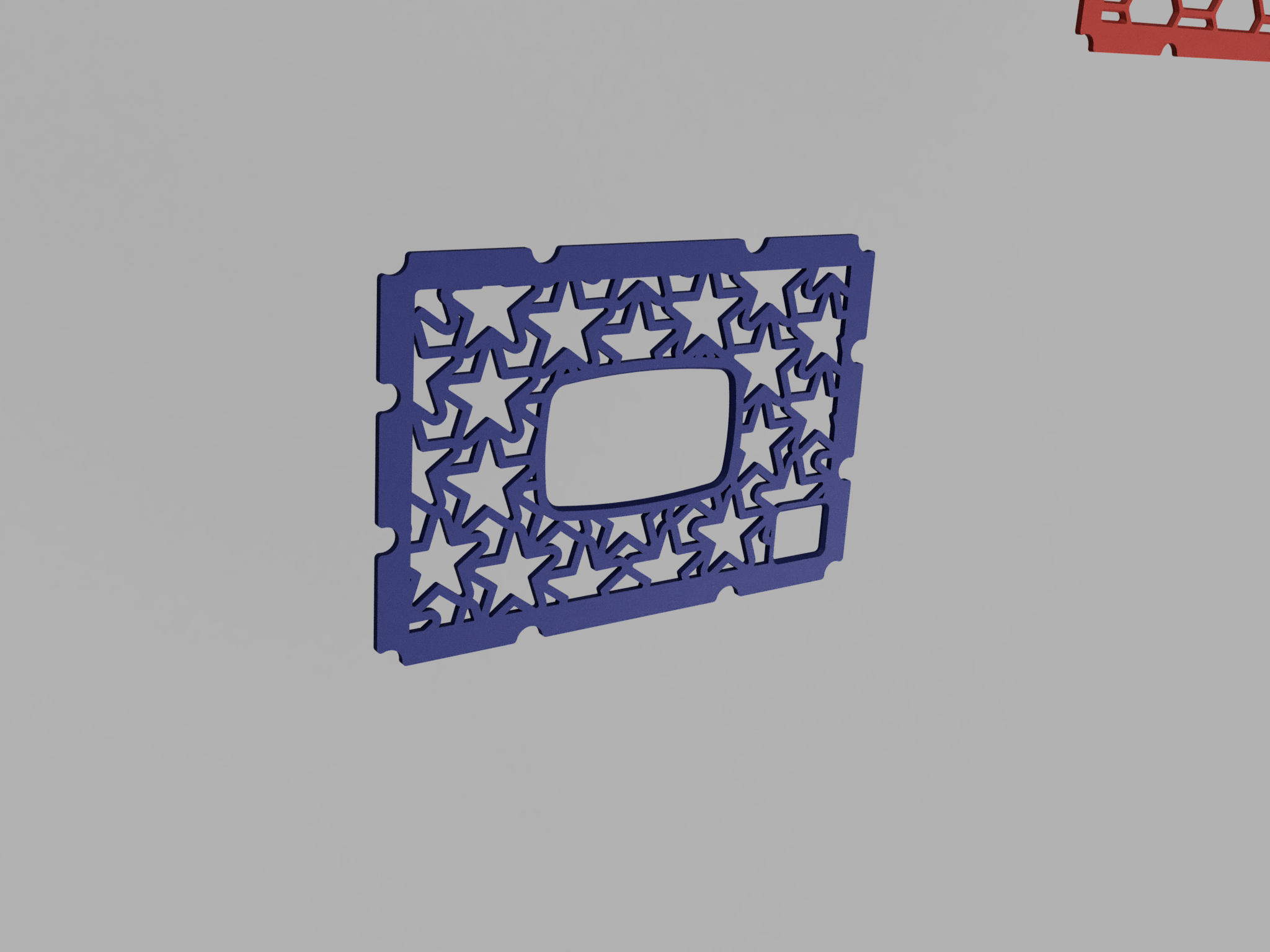 Grill for polk 6x9 with star pattern and logo spot