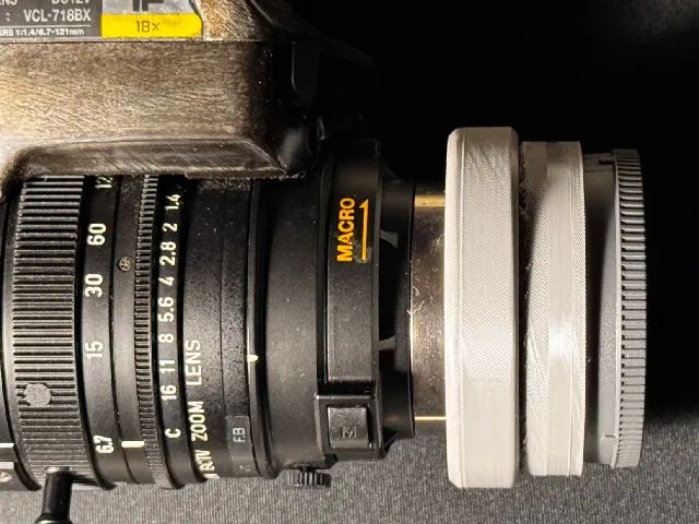 Sony 1/2 inch bayonet - Sony E mount adapter