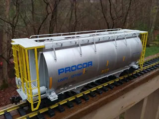 Procor 3000cf Sodium Chlorate hopper for your Garden Railroad - 1:29 Scale