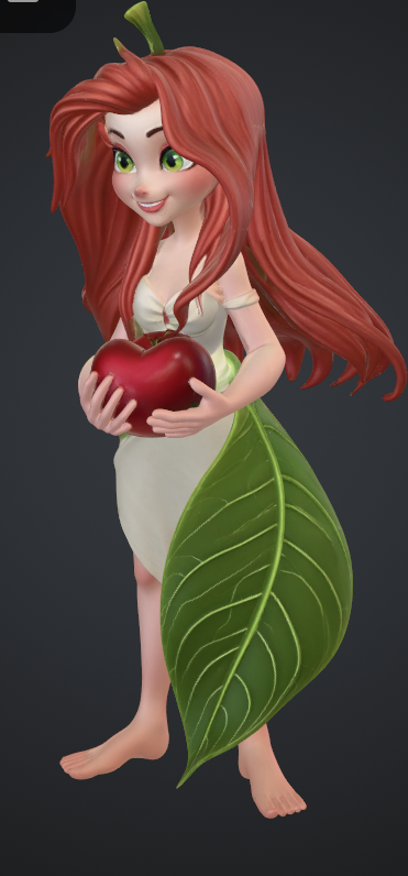 eva mit apfel