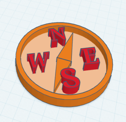 Miniatura 2 do modelo 3D Compass