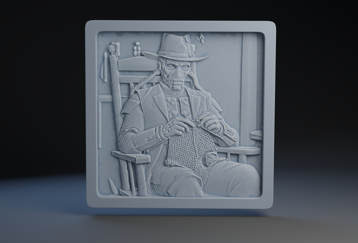 Off Duty in the Outer Rim Collection : Cad Bane Knitting for the Critter Care Collective