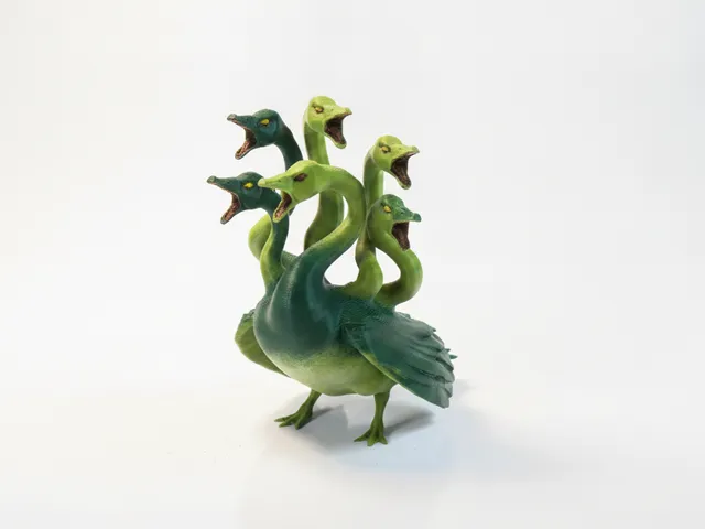 Hydra Swan Fantasy Mythology Figurine 3D Printable