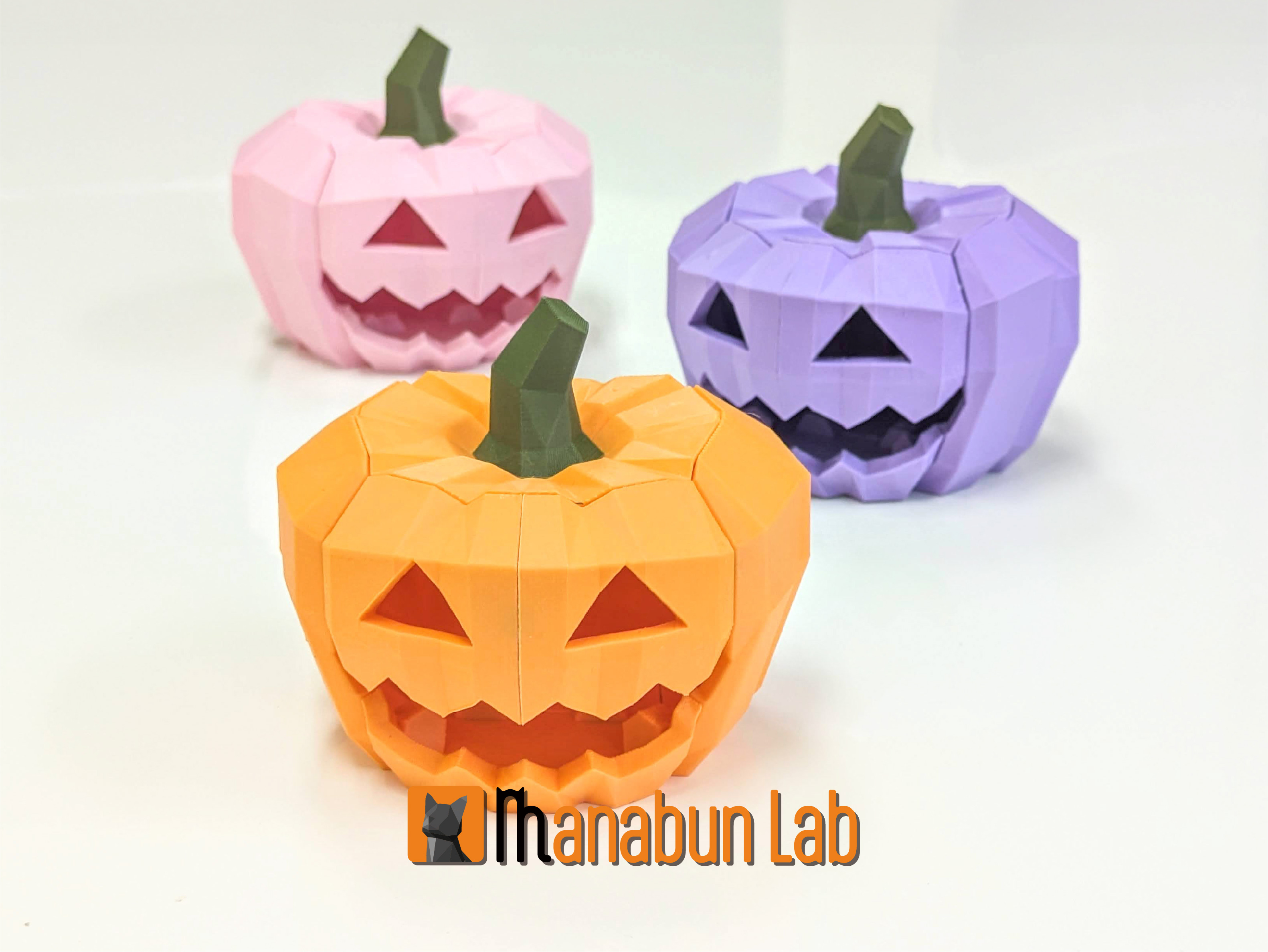 Low Poly Pumpkin Puzzle Halloween